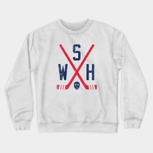 WSH Retro Sticks - White Crewneck Sweatshirt